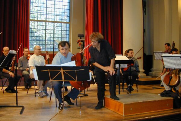 With Raphael Wallfisch & Israel String Ensemble, London 2003